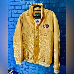 Starter & Levi Strauss - SF 49ers Gold Bomber Jacket. Rare find!